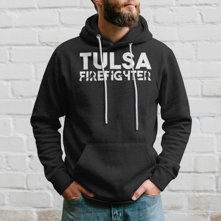 Firefighter Tulsa Firefighter Dad Proud Firefighter Fathers Day V3 Hoodie Gifts for Him
