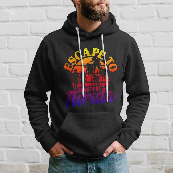 Florida Escape To Beautiful Florida Vintage Desantis Escape Great Gift Hoodie Gifts for Him