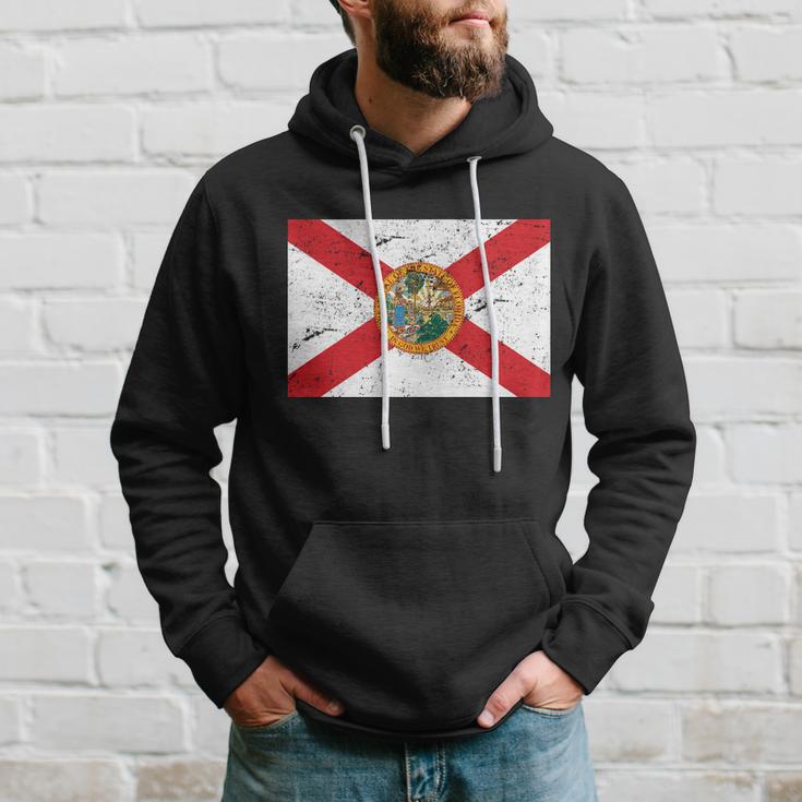 Florida Flag Distressed Vintage Hoodie Gifts for Him