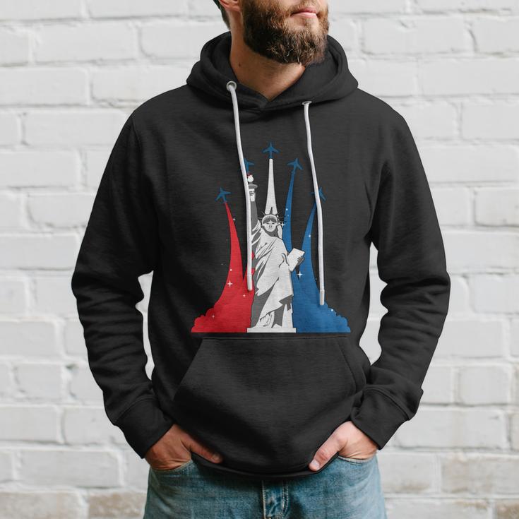 Fourth Of July Fighter Jets Red White Blue 4Th American Flag Hoodie Gifts for Him