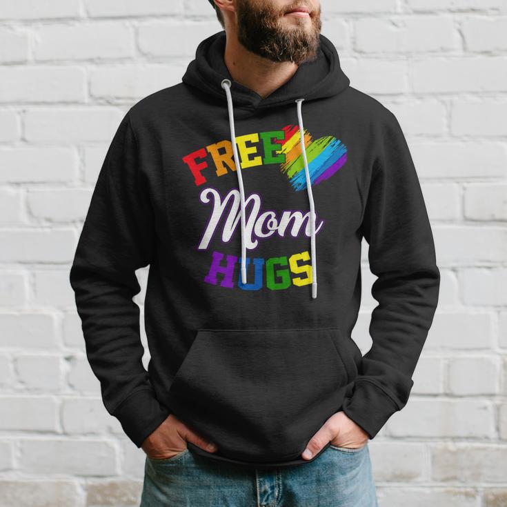 Free Mom Hugs Lgbt Gay Pride Heart Hoodie Gifts for Him