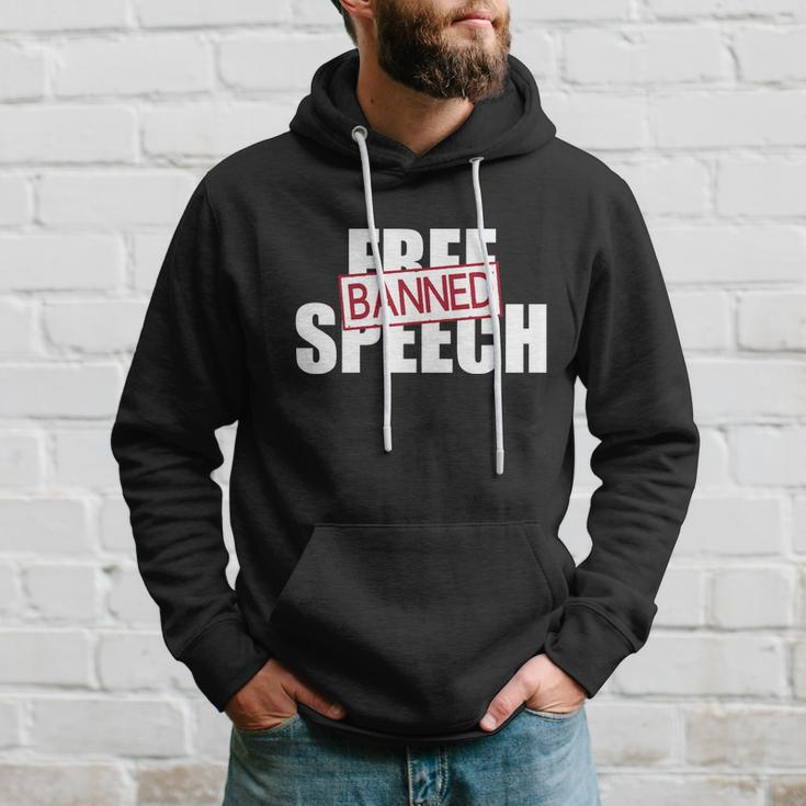 Free Speech Banned Hoodie Gifts for Him