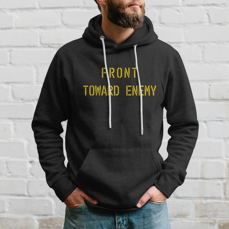 Front Toward Enemy Military Quote Vintage Hoodie Gifts for Him