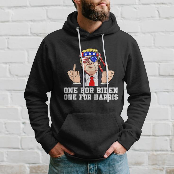 Funny Anti Biden Donald Trump Middle Finger Biden Harris America Republican Hoodie Gifts for Him