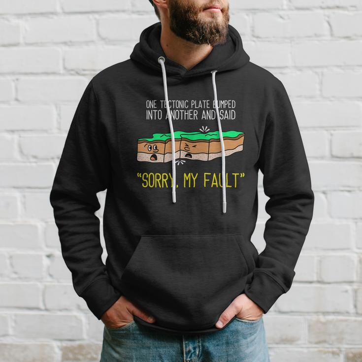 Funny Earth Science Pun Plate Tectonic Geology Hoodie Gifts for Him