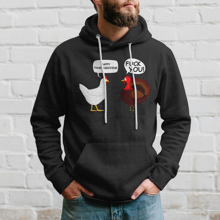 Funny Happy Thanksgiving Chicken Vs Turkey Tshirt Hoodie Gifts for Him