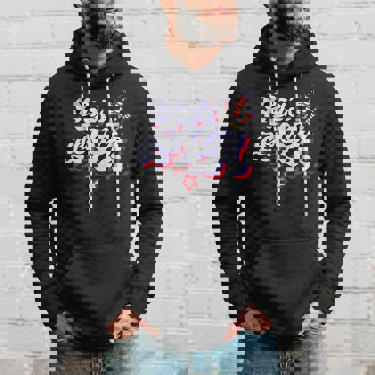 Funny Lets Get Lit Fireworks 4Th Of July Retro Vintage Hoodie Gifts for Him