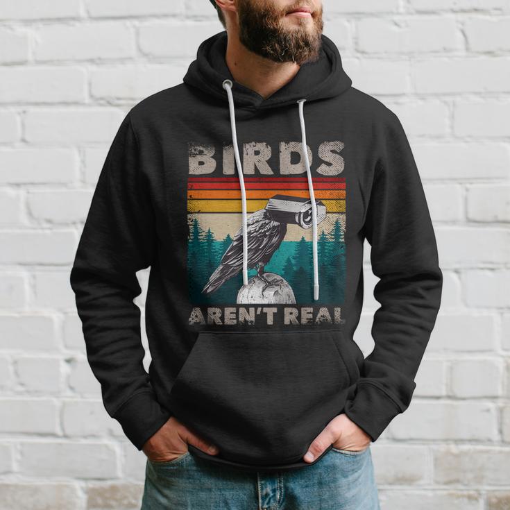 Funny Meme Birds Surveillance Truther Cctv Bird Arent Real Gift Hoodie Gifts for Him