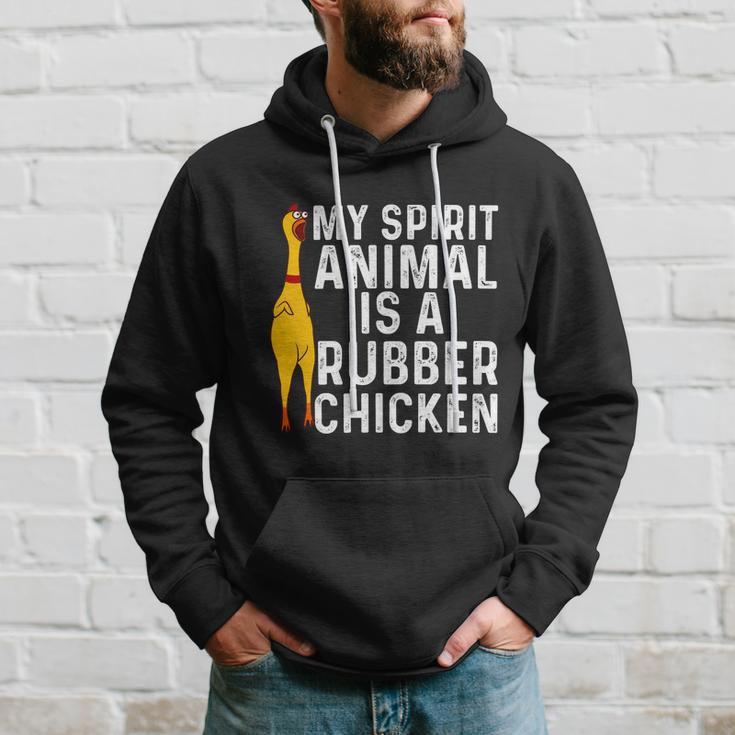 Funny Rubber Chicken Gift Men Women Rubber Chicken Costume Gift Hoodie Gifts for Him