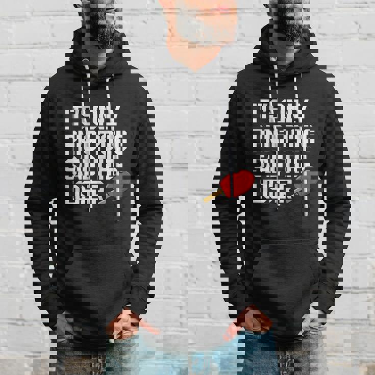 Funny Table Tennis Lover Graphic For Women And Men Ping Pong Gift Graphic Design Printed Casual Daily Basic V2 Hoodie Gifts for Him