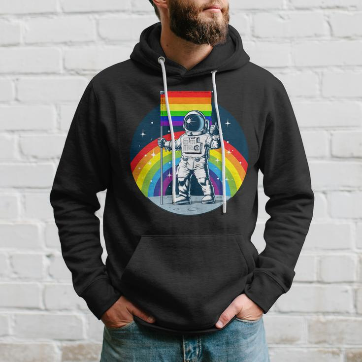 Gay Pride Astronaut Lgbt Moon Landing Hoodie Gifts for Him