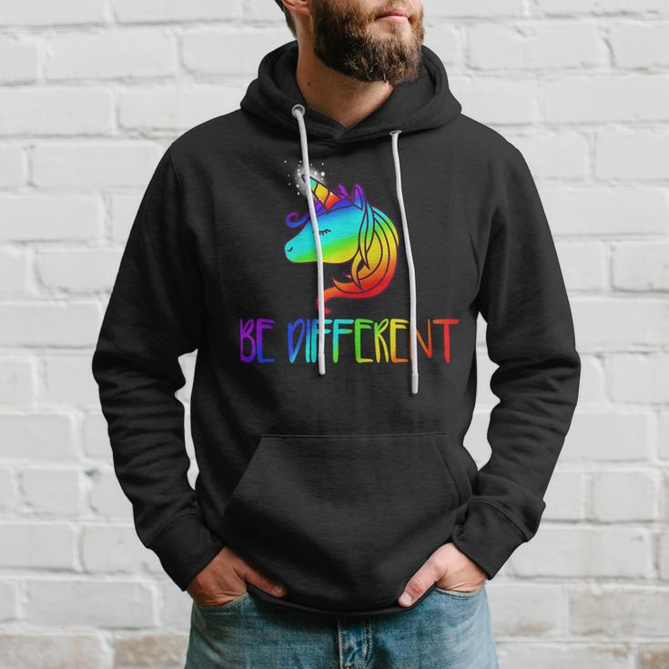 Gay Pride Unicorn Be Different Lgtb Hoodie Gifts for Him
