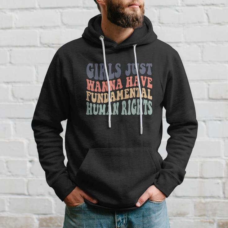 Girls Just Wanna Have Fundamental Rights Feminist Hoodie Gifts for Him