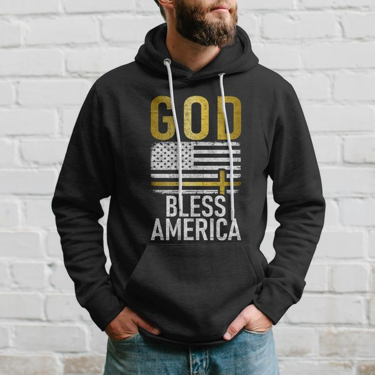 God Bless America Usa 4Th July Independence Gift Hoodie Gifts for Him