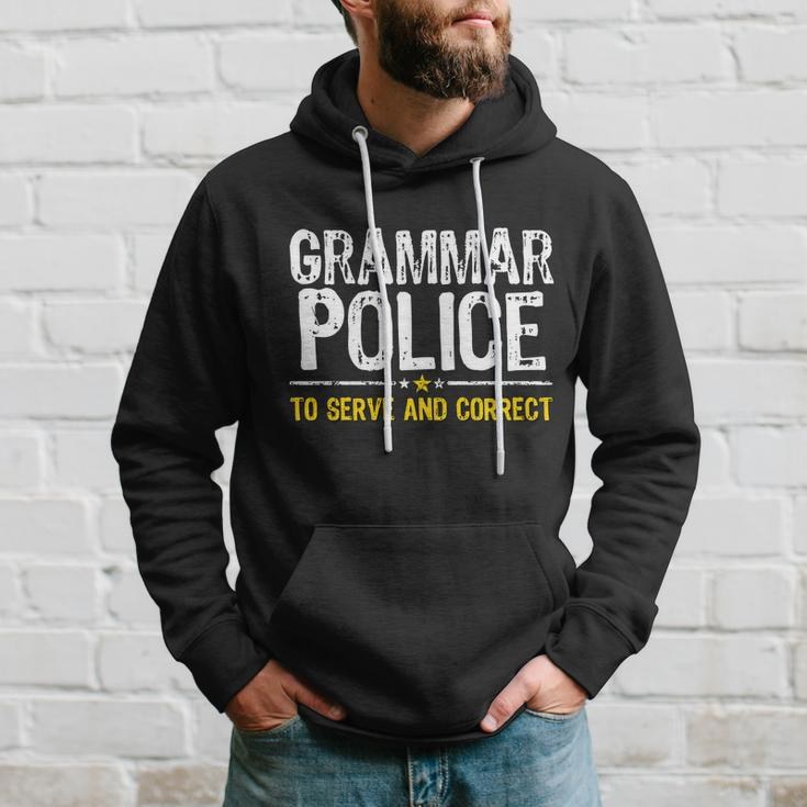 Grammar Police To Serve And Correct Funny Meme Tshirt Hoodie Gifts for Him