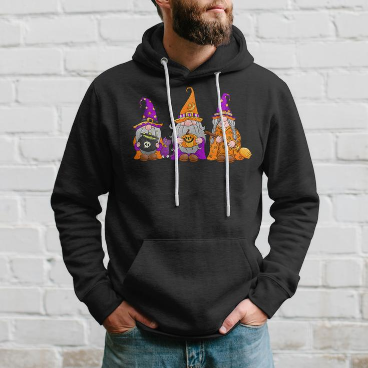 Halloween Gnomes Cute Autumn Pumpkin Fall Funny Holiday Hoodie Gifts for Him