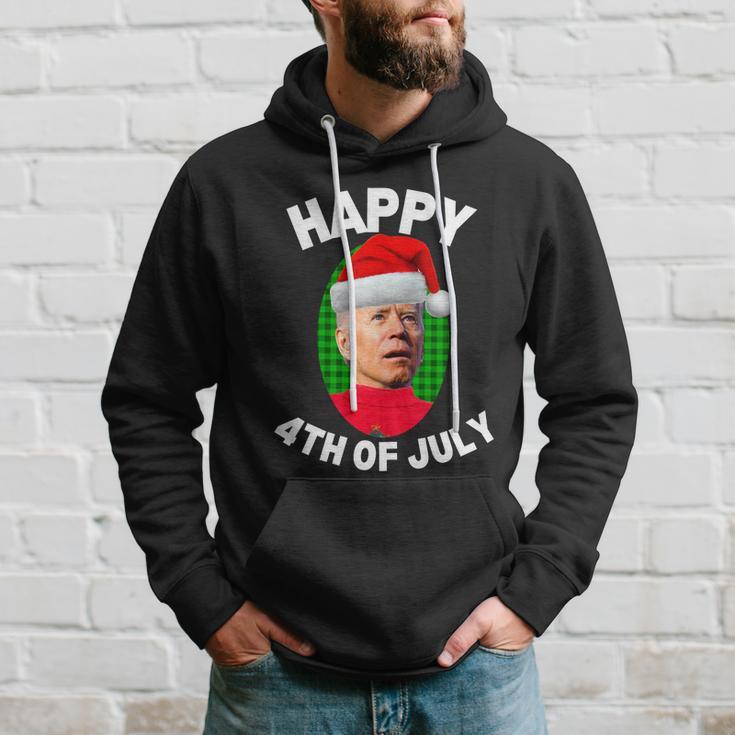 Happy 4Th Of July Funny Christmas Xmas Joe Biden President Gift Hoodie Gifts for Him