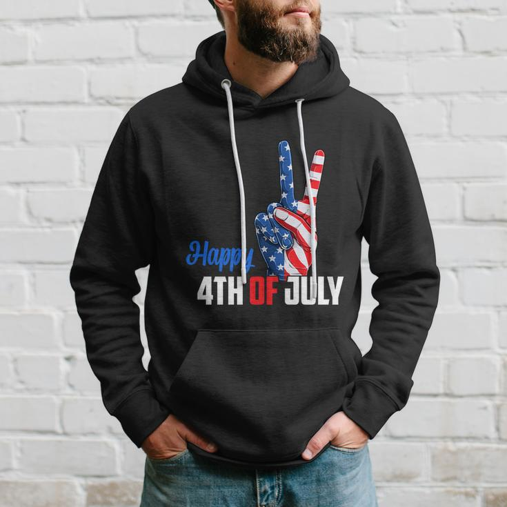 Happy 4Th Of July Peace America Independence Day Patriot Usa Gift Hoodie Gifts for Him