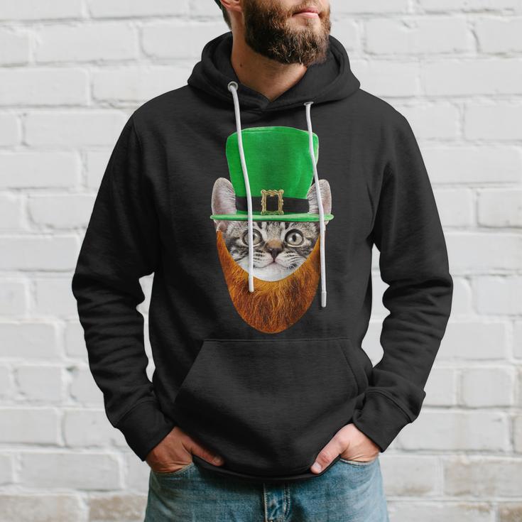 Happy St Catricks Day Funny Cat Ginger Beard St Patricks Day Tshirt Hoodie Gifts for Him