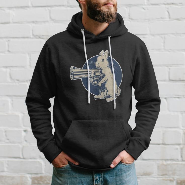 Hare Trigger Gangster Bunny Hoodie Gifts for Him