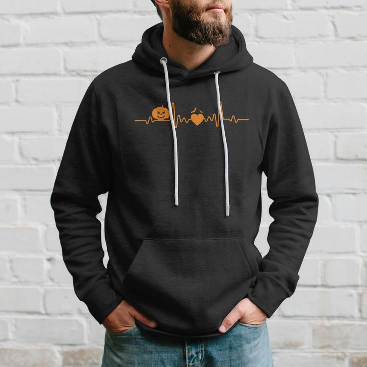 Heartbeat Pumpkin Halloween Quote V2 Hoodie Gifts for Him