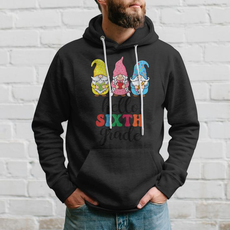 Hello Six Grade School Gnome Teacher Students Graphic Plus Size Shirt Hoodie Gifts for Him