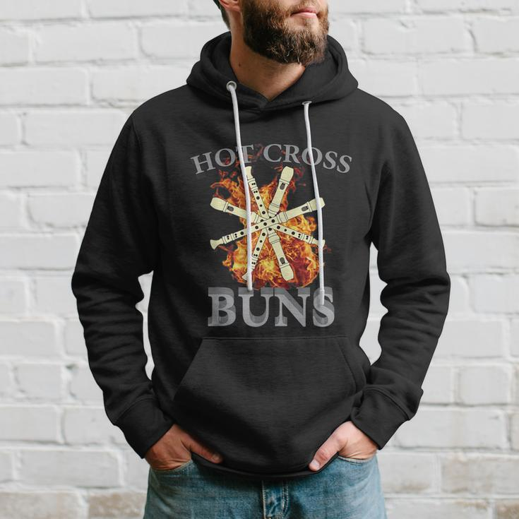Hot Cross Buns Funny Trendy Hot Cross Buns Graphic Design Printed Casual Daily Basic Hoodie Gifts for Him