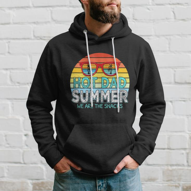 Hot Dad Summer Snacks With Chill Sunglass Vintage Apparel Hoodie Gifts for Him