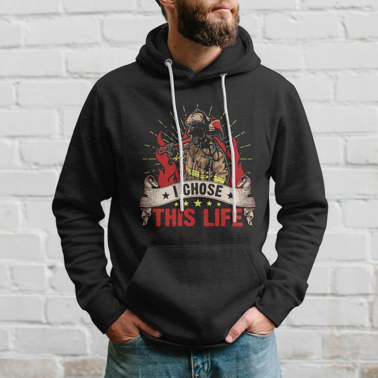 I Chose This Life Thin Red Line Hoodie Gifts for Him