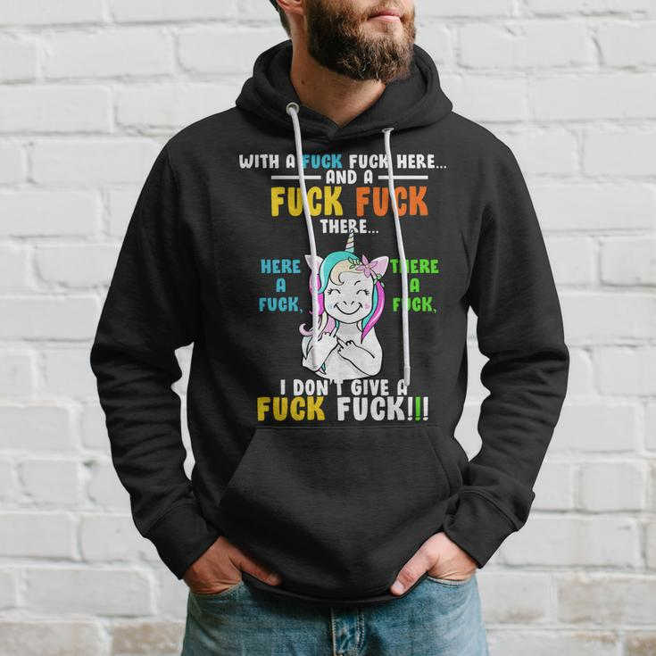 I Dont Give A Fuck Fuck Offensive Funny Unicorn Hoodie Gifts for Him
