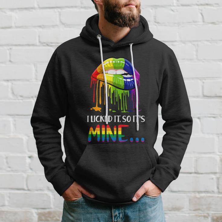 I Licked It So It Mine Gay Pride Lgbt Pride Tshirt Hoodie Gifts for Him