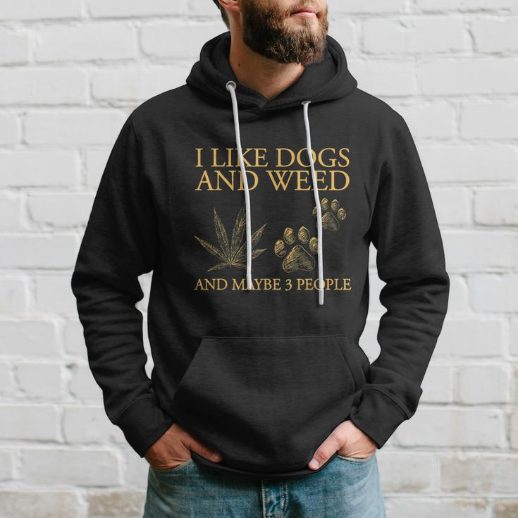 I Like Dogs And Weed And Maybe 3 People Tshirt Hoodie Gifts for Him