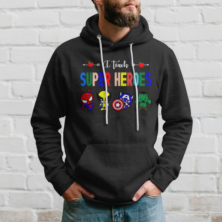 I Teacher Super Heroes Cute Superhero Characters Tshirt Hoodie Gifts for Him