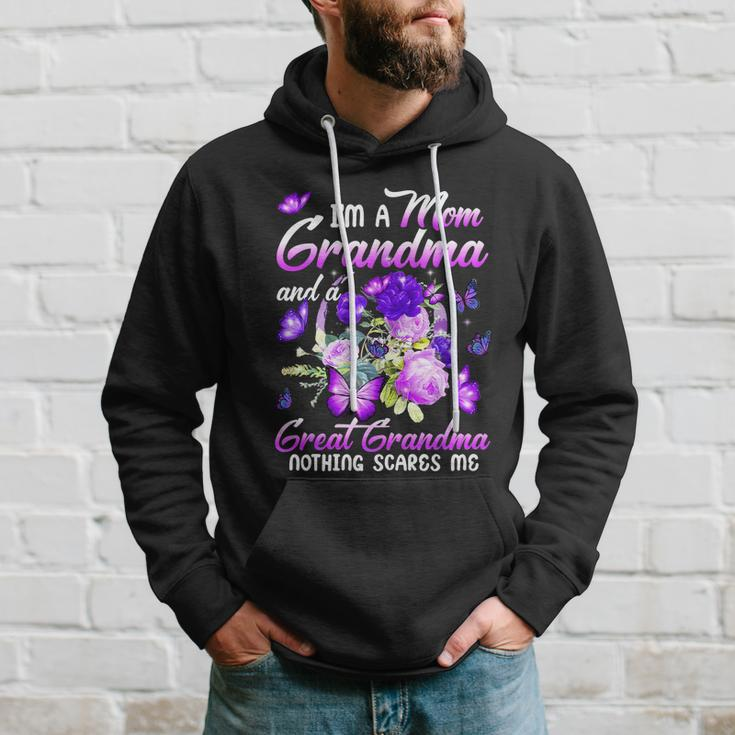 Im A Mom Grandma Great Grandma Mothers Day Butterfly Hoodie Gifts for Him