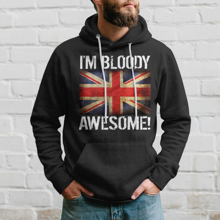 Im Bloody Awesome British Union Jack Flag Hoodie Gifts for Him