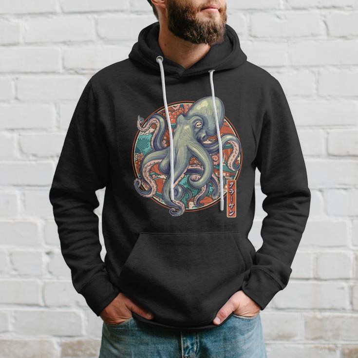 Japanese Kracken Octopus Monster Hoodie Gifts for Him