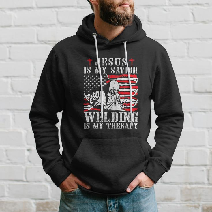 Jesus Is My Savior Welding Christian For 4Th Of July Hoodie Gifts for Him