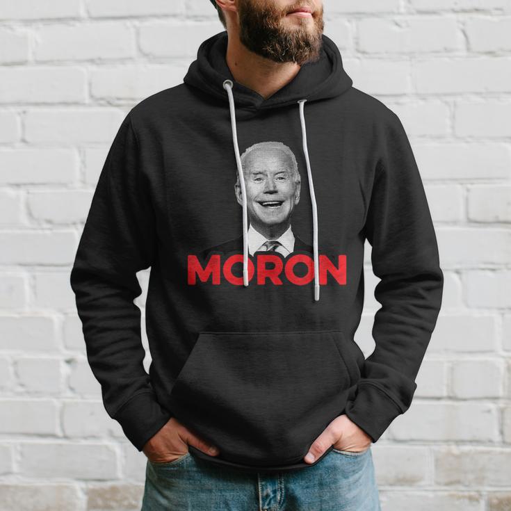 Joe Biden Is An Idiot And A Moron Antibiden 8676 Pro Usa Hoodie Gifts for Him