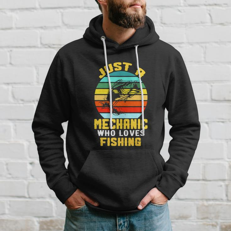 Just A Mechanic Fishing Funny Hoodie Gifts for Him