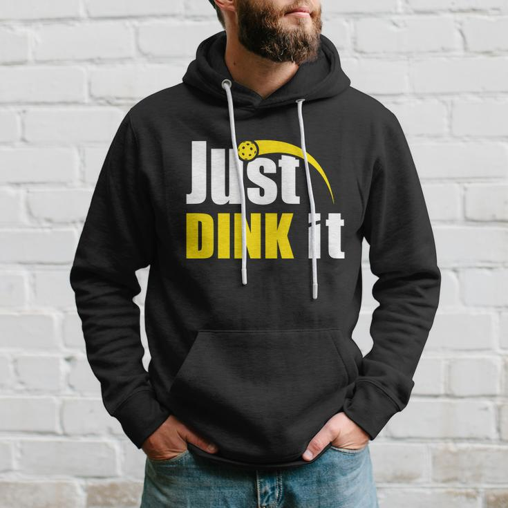 Just Dink It Funny Pickleball Play Pickle Ball Hoodie Gifts for Him