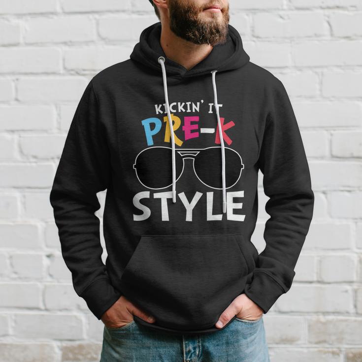 Kickin It Prek Sunglass Style Back To School Hoodie Gifts for Him