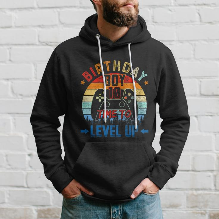 Kids 10Th Birthday Boy Time To Level Up 10 Years Old Boys Gift Hoodie Gifts for Him