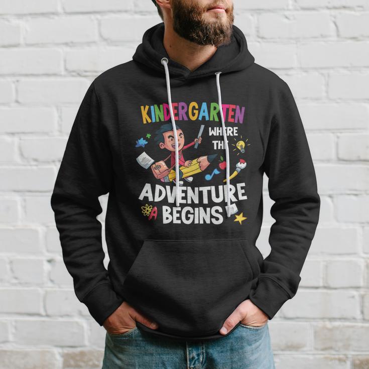 Kindergarten Where The Adventure Begins Back To School V2 Hoodie Gifts for Him