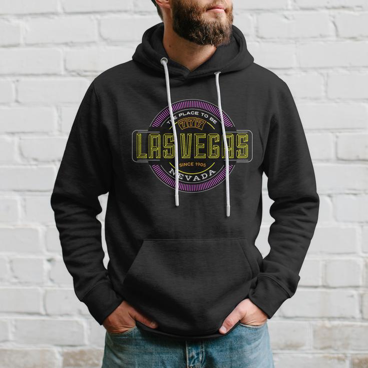 Las Vegas Retro Neon Logo Hoodie Gifts for Him