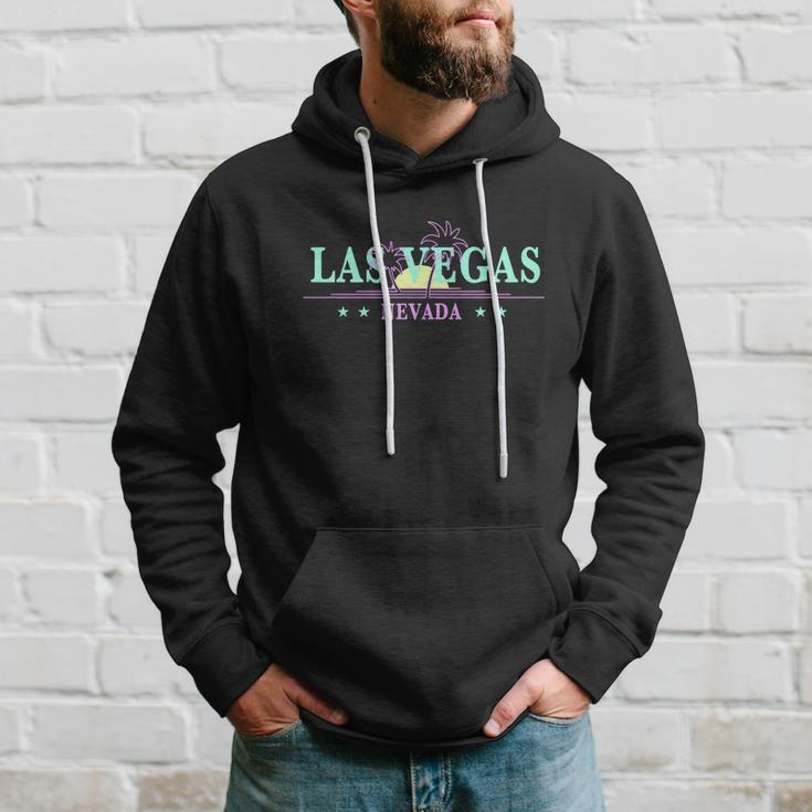 Las Vegas Retro Sunset Palm Trees Hoodie Gifts for Him