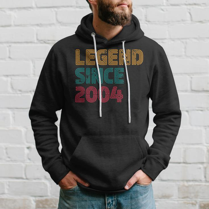 Legend Since 2004 18 Years Old Retro Born 2004 18Th Birthday Hoodie Gifts for Him