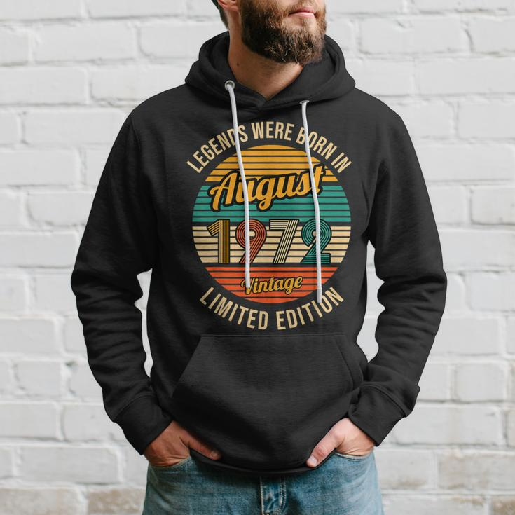 Legends Were Born In August 1972 50Th Birthday Men Hoodie Gifts for Him