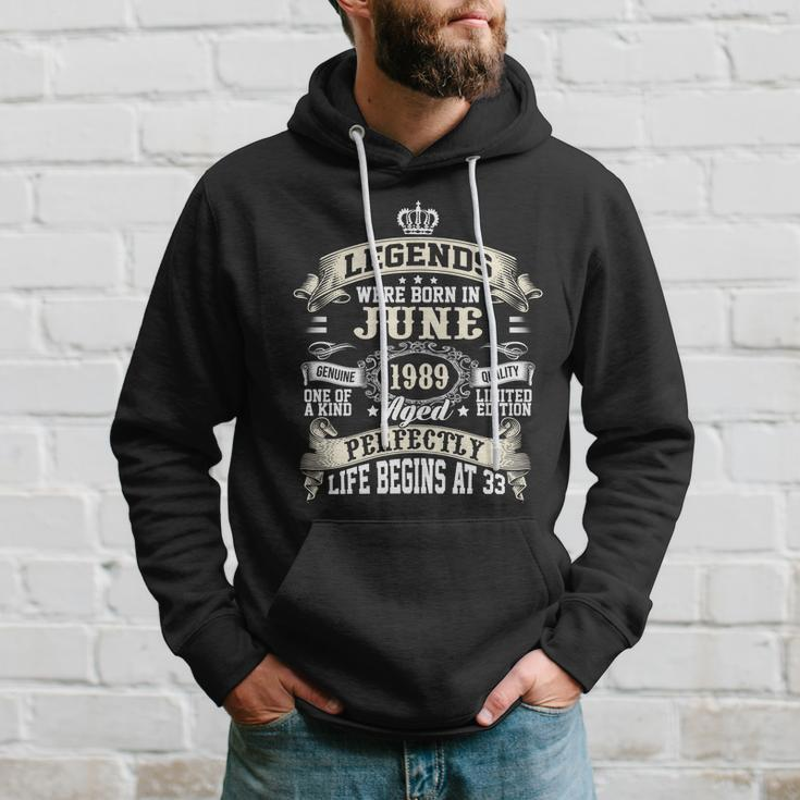 Legends Were Born In June 1989 Vintage 33Rd Birthday Gift For Men & Women Hoodie Gifts for Him
