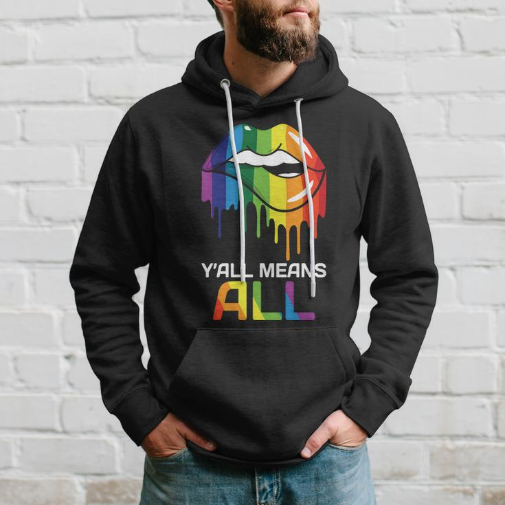 Lgbt Yall Mean All Rainbow Pride Month Hoodie Gifts for Him