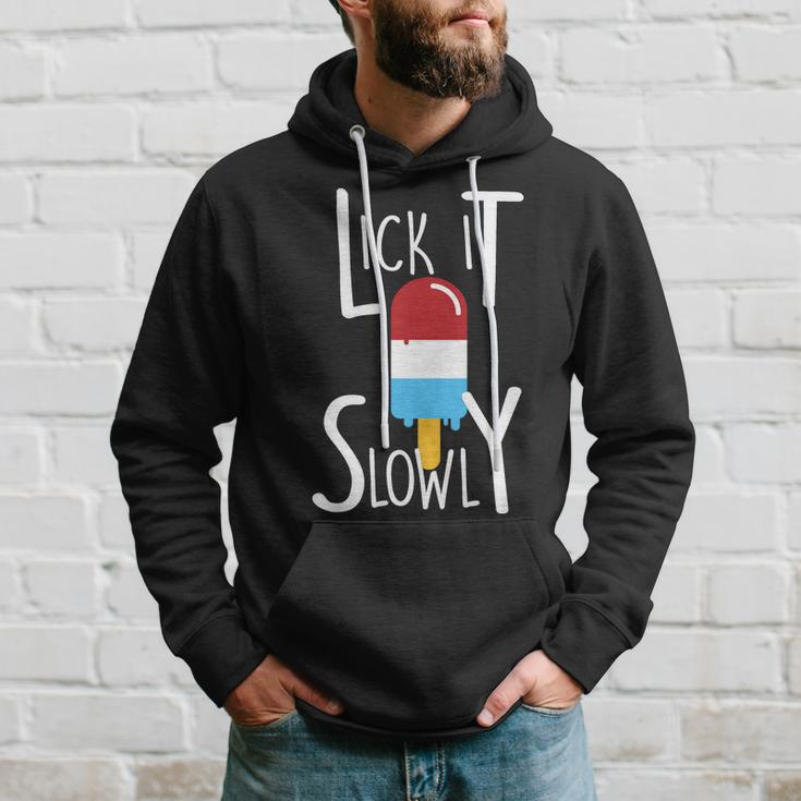 Lick It Slowly Popsicle Tshirt Hoodie Gifts for Him
